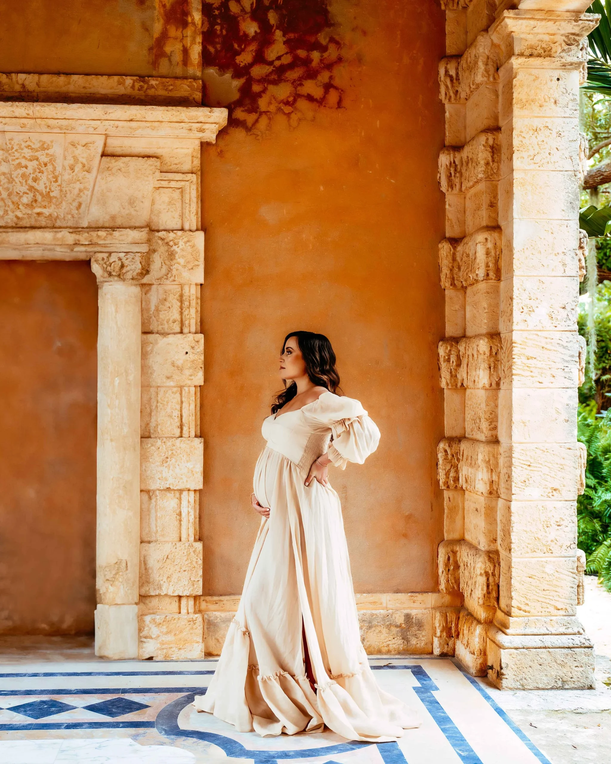 Enchanting Vizcaya Maternity Photos at Miami's Most Romantic Historic Gardens