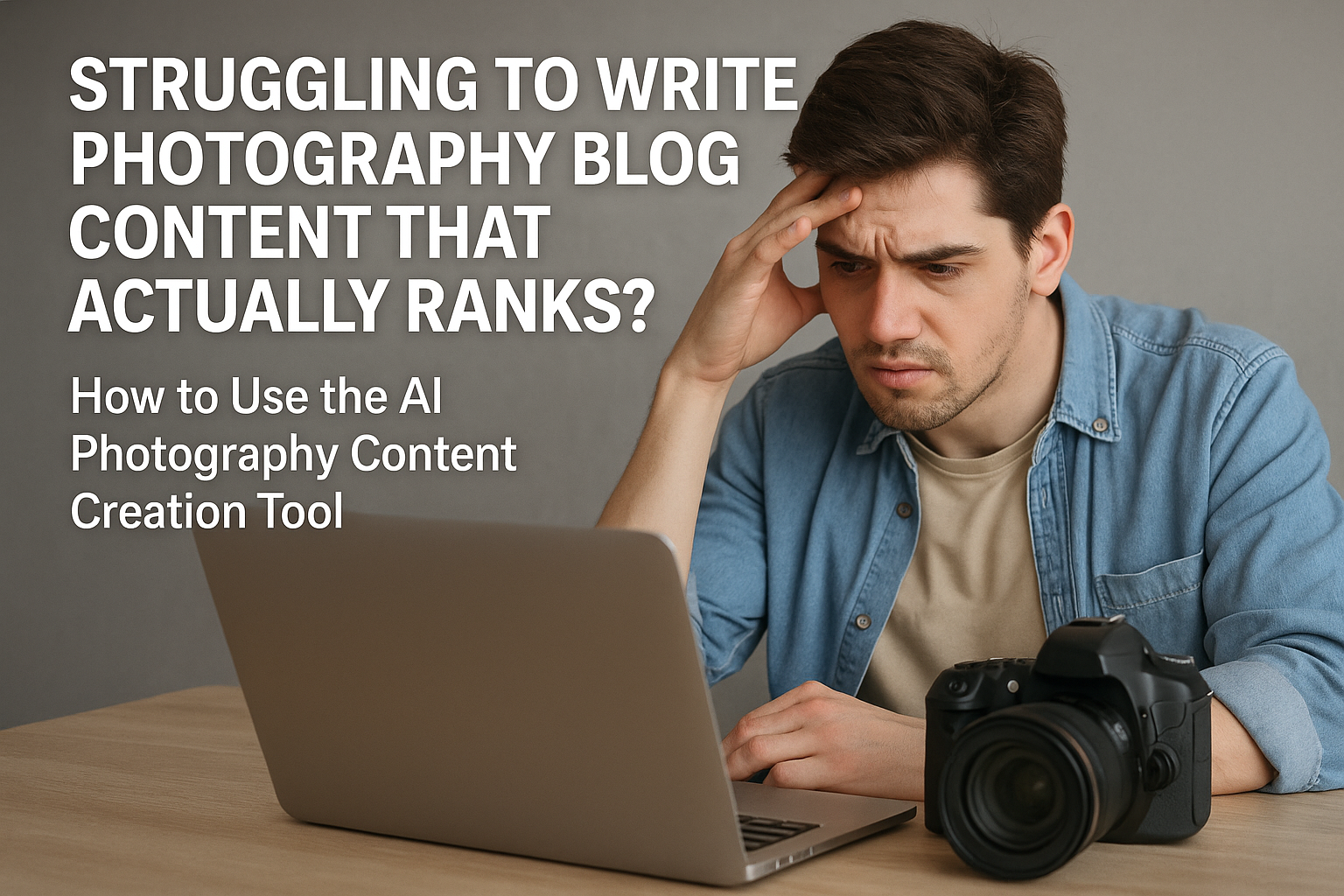 FREE AI SEO Blog Tool for Photographers: Generate Photography Content in Minutes