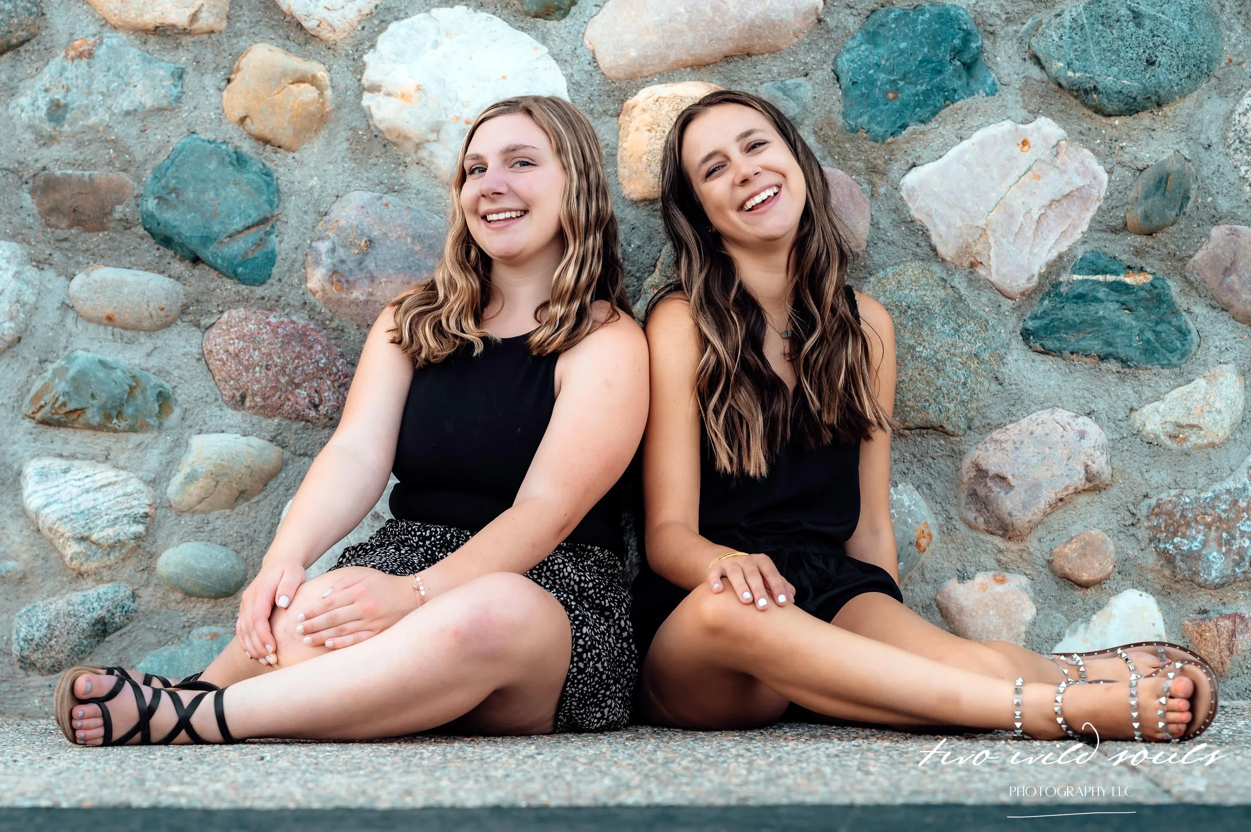 Duo Senior Portraits at Van Hoosen Farm in Rochester, Michigan