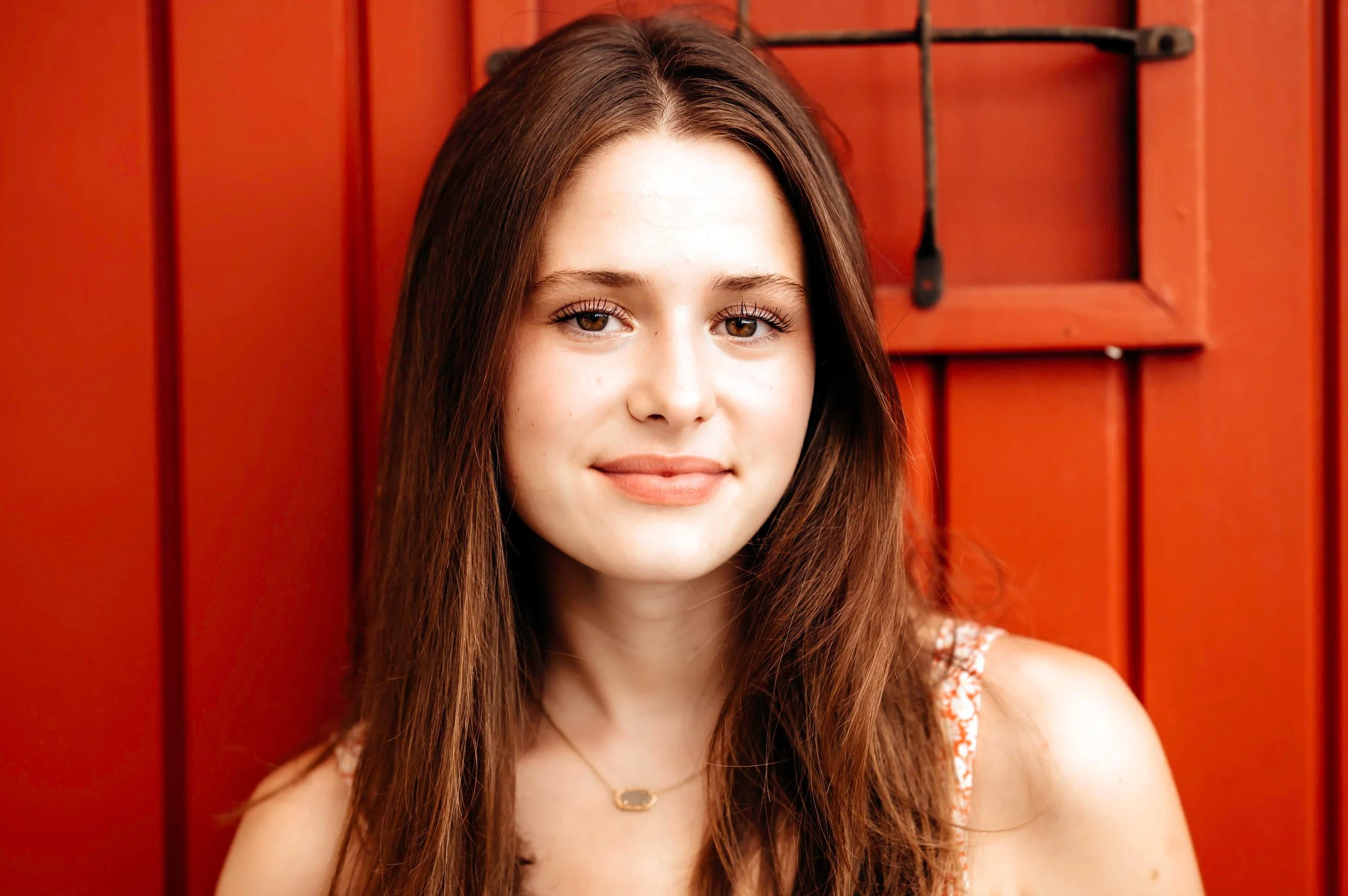 Stunning Oxford High Senior Session in Downtown Metamora, Michigan