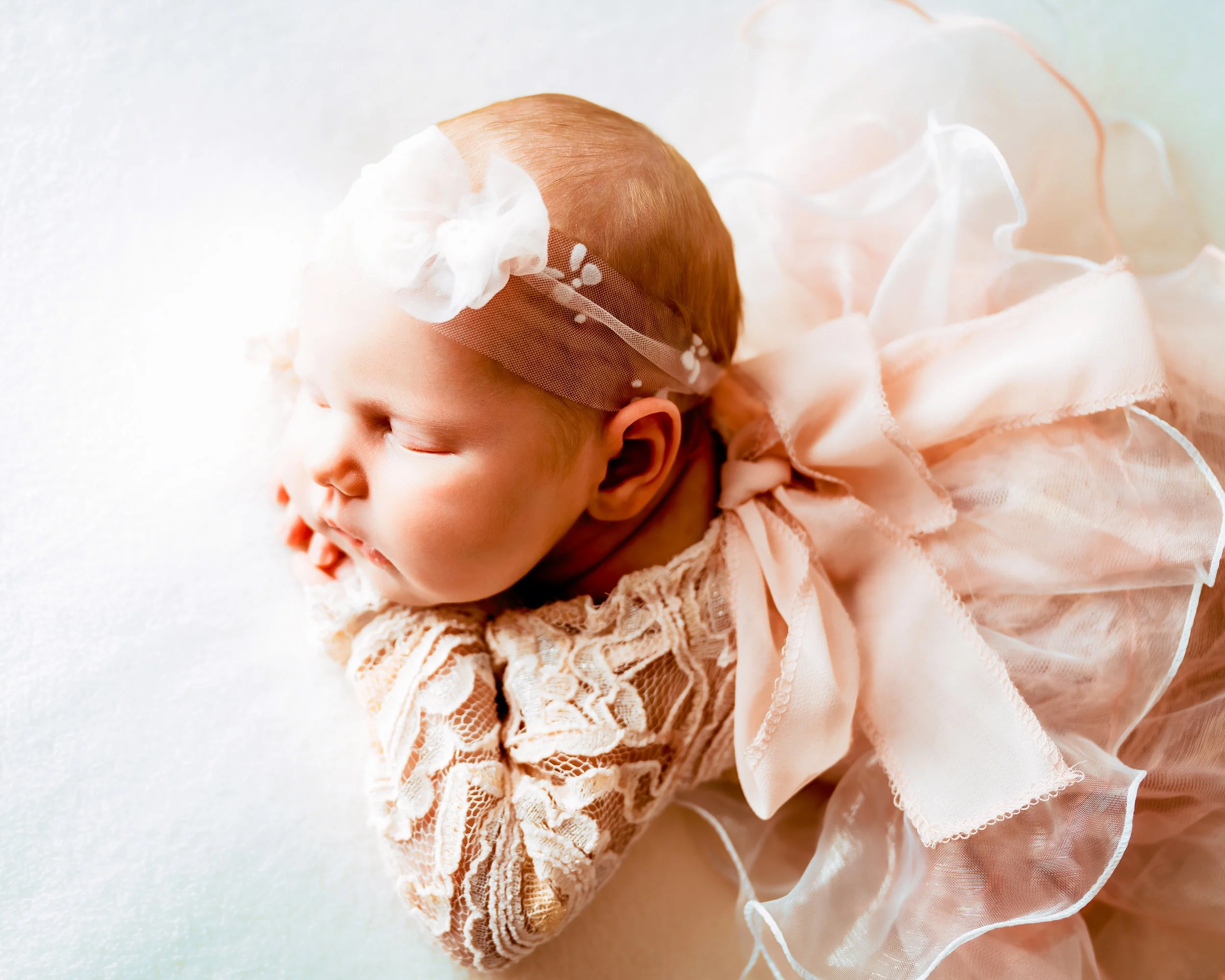 Newborn sleeping in a tutu at Newborn Photography Session with Two Wild Souls Photography